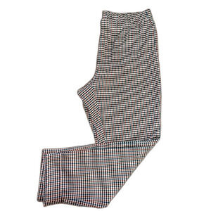 J Jill, Multicolor Houndstooth Cuffed Straight Leg Pull On Stretch, Sz 12 petite